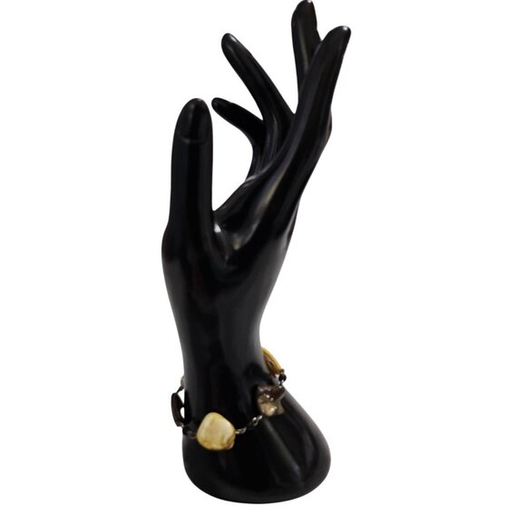 Handcrafted Shell & Glass Bead Bracelet With Lobster Clasp - Picture 7 of 11